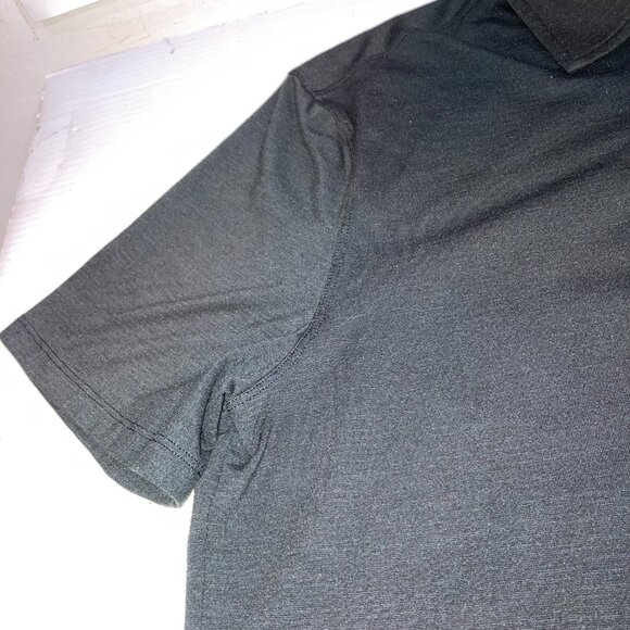 Lululemon Polo Shirt Short Sleeve Black Sz M/L? See Measurements - Picture 5 of 8